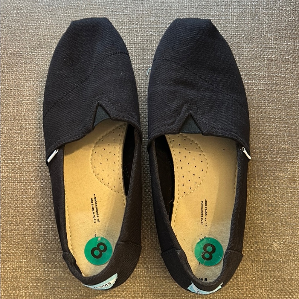 Tom’s Classic Black Slip-On Shoes